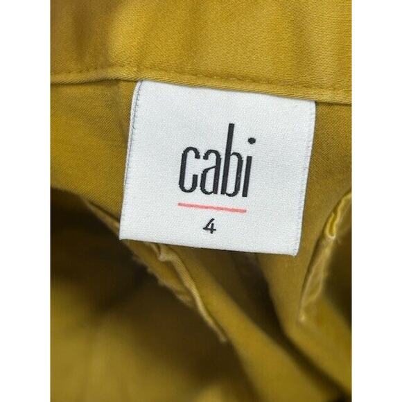 Cabi The Tracker Pants Joggers High Rise Pockets Casual Business Marigold Size 4 - Picture 6 of 9